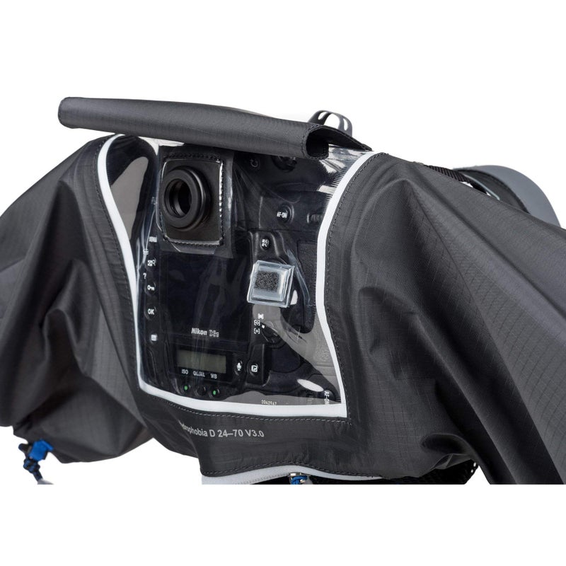 Think Tank Hydrophobia D 24-70 V3 Camera Rain Cover for DSLR and Mirrorless Camera with 24-70mm f/2.8 Lens (Black) - Image 5